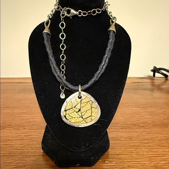 Silpada Jewelry - Retired silver and copper Silpada Gold and Black Pendant Necklace